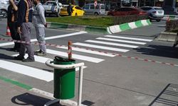 Kırklareli’nde Yaya Geçitleri Boyanıyor