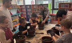 Minik Çiftçiler Kütüphanede Buluştu