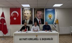 AK Parti Kırklareli Merkez İlçe Yönetimi Toplandı