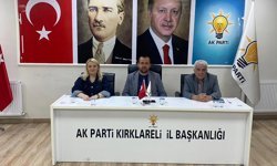 AK Parti Kırklareli İl Yönetimi Haftalık Toplantısını Yaptı