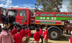 Babaeski’de öğrencilere orman sevgisi ve yangın eğitimi verildi