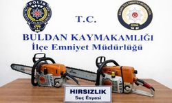 100 bin liralık motorlu testereleri çalan hırsızlar polisten kaçamadı