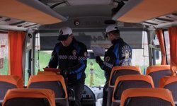 Kırklareli'de okul servislerine yönelik denetim