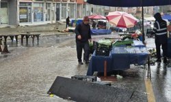 Tekirdağ’da sağanak yağış etkili oldu