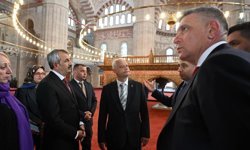 Bulgaristan İçişleri Bakanı Emil Dachev Selimiye Camii’ne hayran kaldı