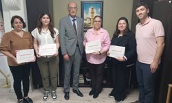 Usta Öğreticilere Teşekkür Belgesi Verildi