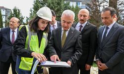 Vali Turan, Kâzım Şen Ortaokulu İnşaatını İnceledi
