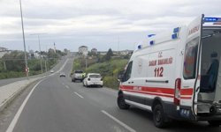 Tekirdağ'da otomobilin çarptığı yaya yaralandı