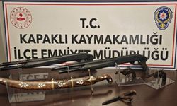Kapaklı’da tarihi silahlar ele geçirildi