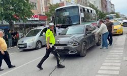 Çerkezköy'de maddi hasarlı kaza sonrası gerginlik