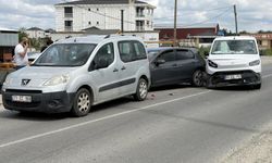 Tekirdağ'da zincirleme kaza kamerada