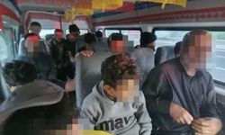 Durdurulan araçtan 15 düzensiz göçmen çıktı: Sürücü cezaevine gönderildi