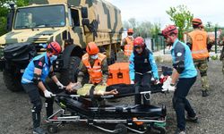 Tekirdağ'da arama kurtarma tatbikatı gerçeği aratmadı