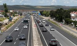 Bayram dönüşünde Tekirdağ-İstanbul yolunda yoğunluk