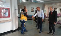 Kaymakam Özderin’den Hastaneye Bayram Ziyareti