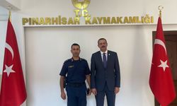 Kaymakam Özderin, Komutan Kubat’ı Kabul Etti