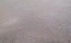 Edirne'de Kapıkule bögesinde dolu yağışı etkili oldu