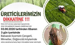 Kırklareli’nde süne zararlısına karşı ilaçlama uyarısı