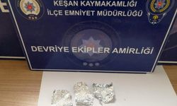 Keşan’da polisin üst araması yaptığı şüpheliden uyuşturucu ele geçirildi