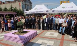 Ergene'de "Sanata dokunan hayatlar" sergisi açıldı