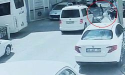Tekirdağ'da yürekleri ağza getiren kaza kamerada: Motosikletin üzerinden böyle fırladı