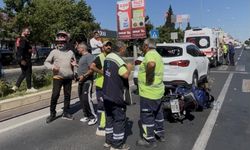 Tekirdağ'da motosiklet yayaya yol veren araca çarptı