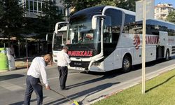 Lüleburgaz’da yaya geçidinde yavaşlayan otomobile yolcu otobüsü çarptı