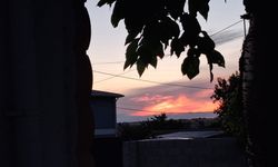 Kırklareli’nde Gün Batımı Gökyüzünü Kızıla Boyadı