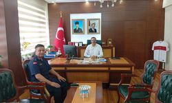 Kaymakam Özderin, Yeni İlçe Jandarma Komutanını Kabul Etti
