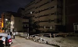 Bahçelievler'de yanında temel kazılan 7 katlı binadan çatlama sesi gelince tahliye edildi