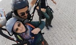 Türkan teyzenin paraşüt macerası güldürdü: "İnşallah tansiyonumu yükseltmez"