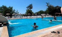 Çocuklar Yazın Tadını Aqua Park ve Denizde Çıkardı