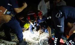 Side Antik Kent'te kuyuya düşen çocuğa nefes kesen kurtarma operasyonu
