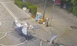 Lüleburgaz’da mazgal hırsızlığı kamerada