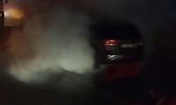 Bursa'da lüks otomobil alevlere teslim oldu: O anlar kamerada