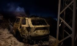 Erdek’te otomobil yangını paniğe neden oldu