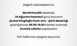 Ücretsiz Seferler Yapılacak