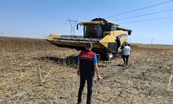 Hasat Sezonunda Biçerdöver Denetimleri Sürüyor
