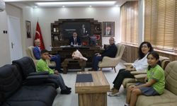 İlköğretim Haftası’nda Öğrencilerden Kaymakam Balaban’a Ziyaret