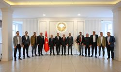 Vali Turan, Futbol Hakemleri ve Gözlemcileri Derneği Heyetini Kabul Etti