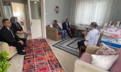 Kaymakam Özderin’den Çetin Ailesine Geçmiş Olsun Ziyareti