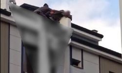 Eşiyle tartışıp çatıya çıkan genci Başkan son anda çekip aldı