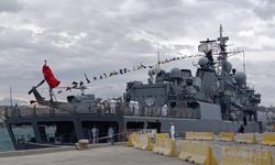 TCG Yıldırım Fırkateyni Tekirdağ'da ziyarete açıldı
