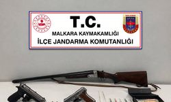 Malkara'da jandarma operasyonunda silah ve uyuşturucu aparatları ele geçirildi