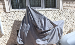 Motosikletler Brandayla Korunuyor
