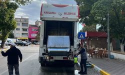 Pehlivanköy’de Çöp Konteynerleri Yıkanıyor