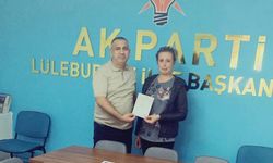 Ak Parti Lüleburgaz Teşkilatına Yeni Üye