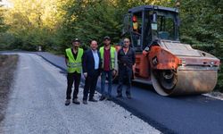 Yeşilce-Hamdibey Yolunda Sıcak Asfalt Çalışması