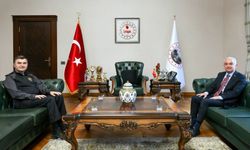 Vali Turan, Edirne İl Emniyet Müdürü Ayhan’ı Kabul Etti