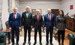 Vali Turan, Katranca Köyü Muhtarı Günel’i Kabul Etti